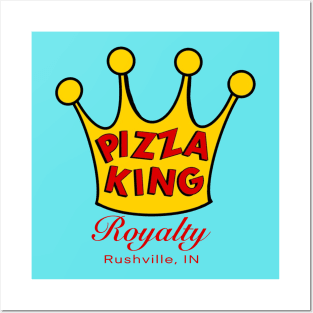 Pizza King Cowboy Logo Posters and Art